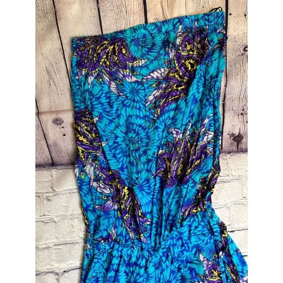 Fisico Cristina Ferrari Wide Leg Strapless Jumpsuit Made in Italy Small - Picture 8 of 9